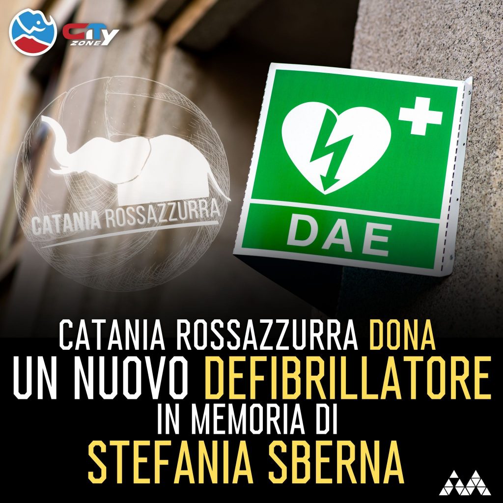 Catania Rossazzurra dona un nuovo defibrillatore